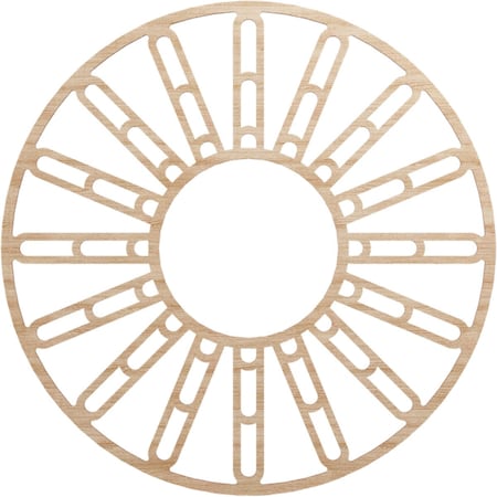 Ekena Millwork Hale Wood Fretwork Pierced Ceiling Medallion, Alder, 38"OD x 13 3/4"ID x 1/4"T CMWP38X38X0250HHAL
